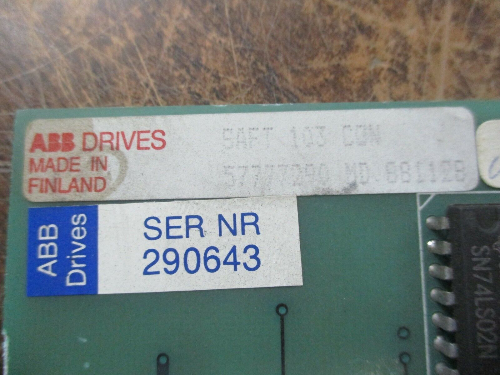 ABB Control Board w/ Accessory Board SAFT 103 CON Accessory Board: SAFT 460F460