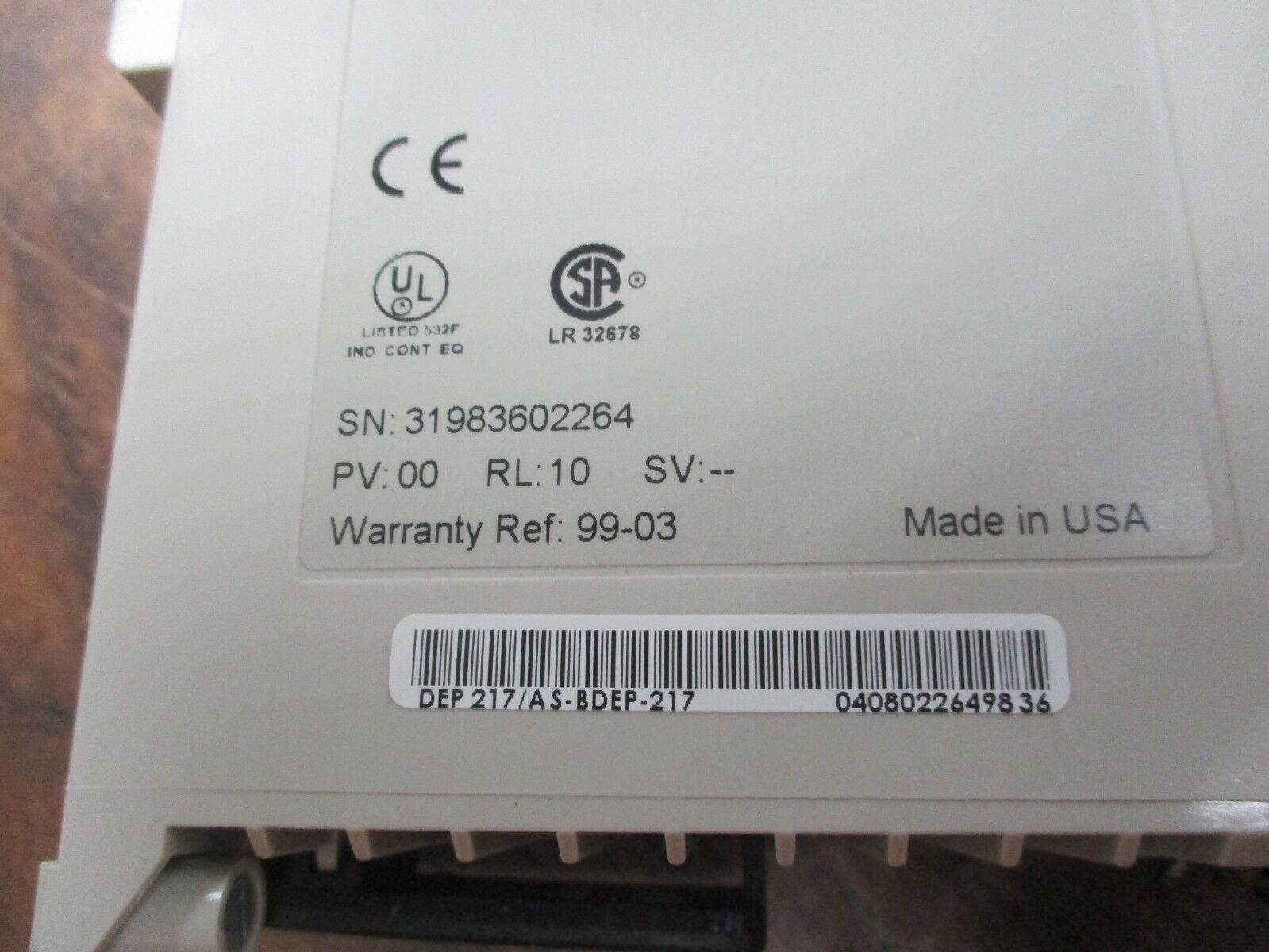 Schneider Automation TSX Compact Discrete Input Module DEP 217/AS-BDEP-217 Used