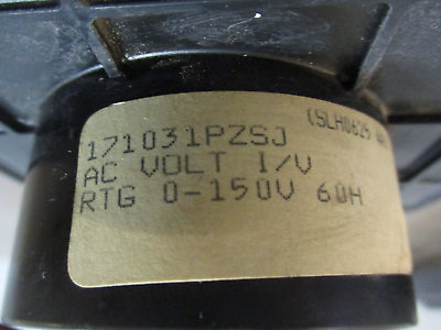 GE AC Voltmeter 171031PZSJ Range: 0-600V Used