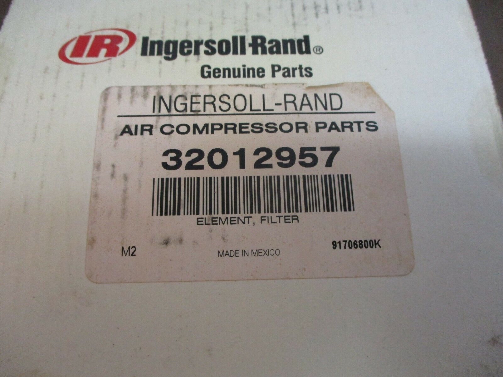 Ingersoll-Rand Filter Element 32012957 New Surplus