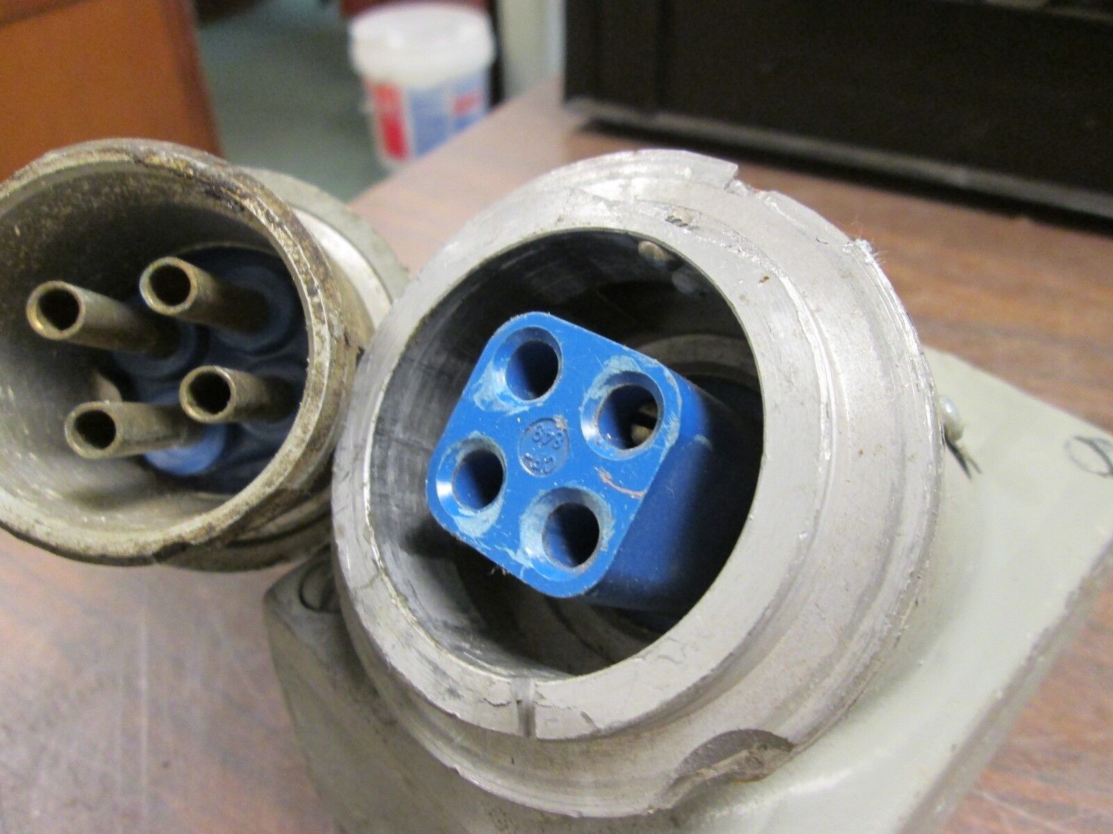 Crouse-Hinds Receptacle & Plug Set CPS732NX CPP4752 7A 460V 4P Used