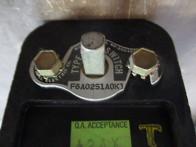 GE Type SBM Rotary Switch F6A02S1A0K1 Used