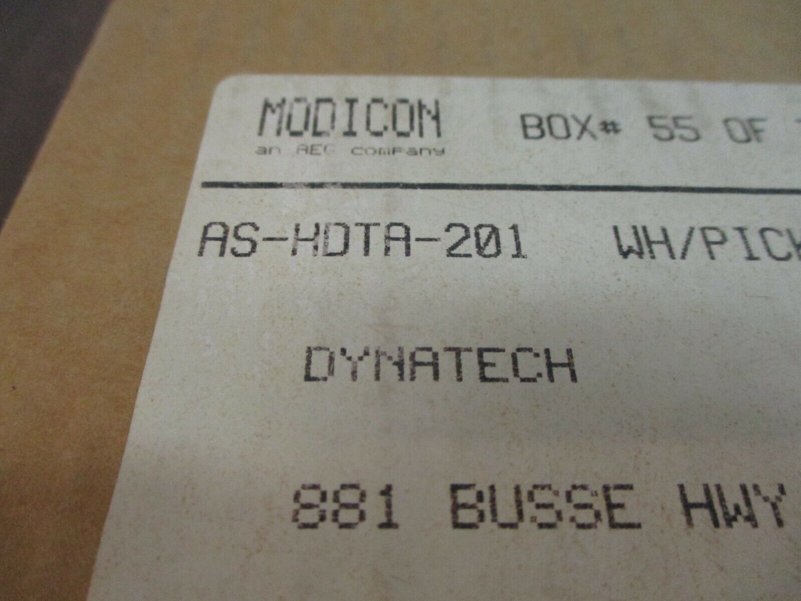 AEG Modicon 5-Slot Secondary Subrack AS-HDTA-201 New Surplus