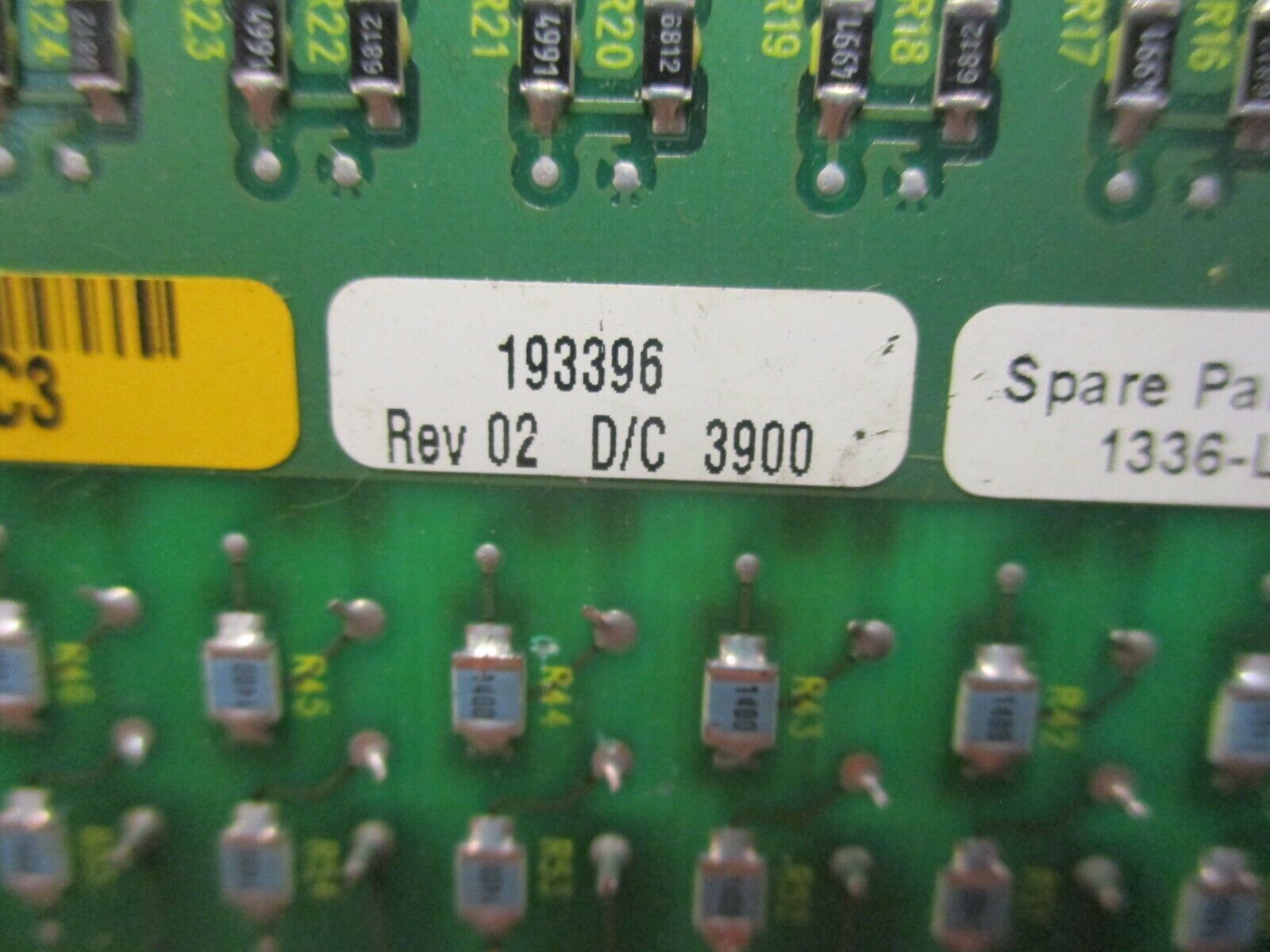 Allen-Bradley 1336-L6/B Board 193396 Rev. 02 115VAC Used