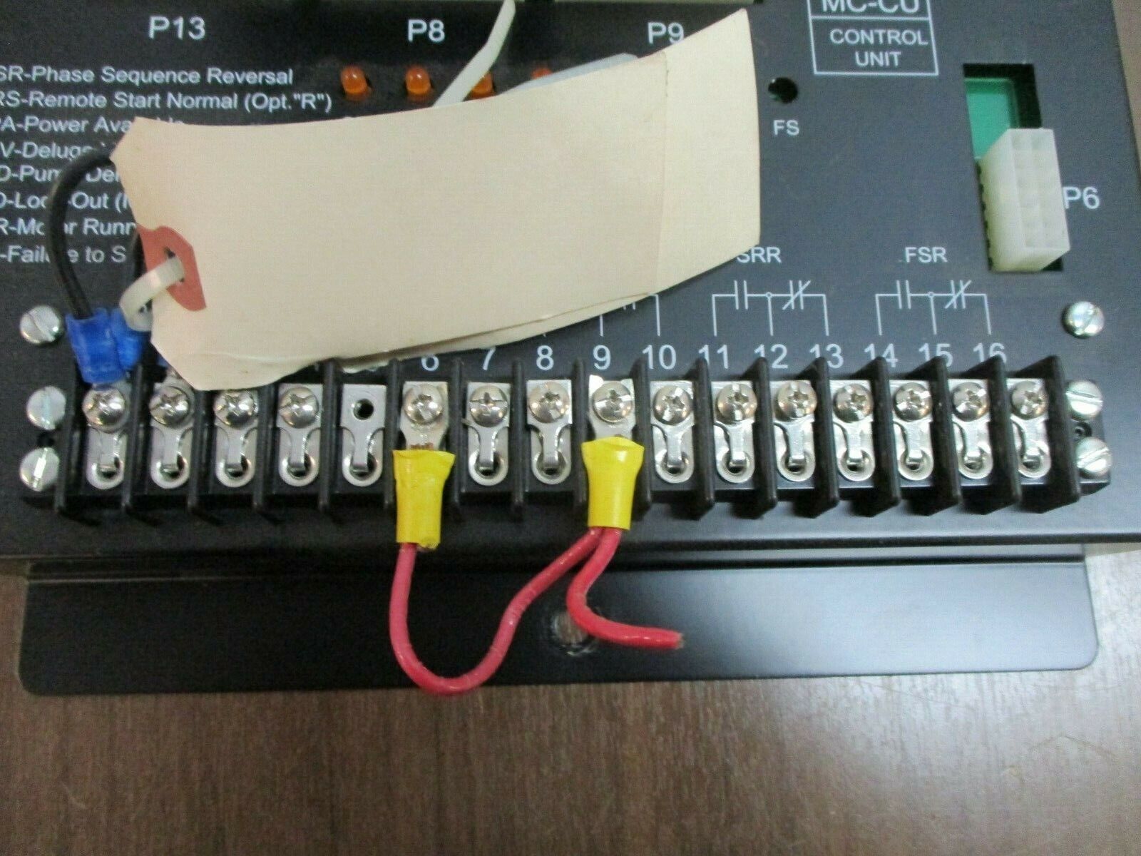 MCS Control Unit MC-CU *No Cards and Missing Terminal Screw* Used