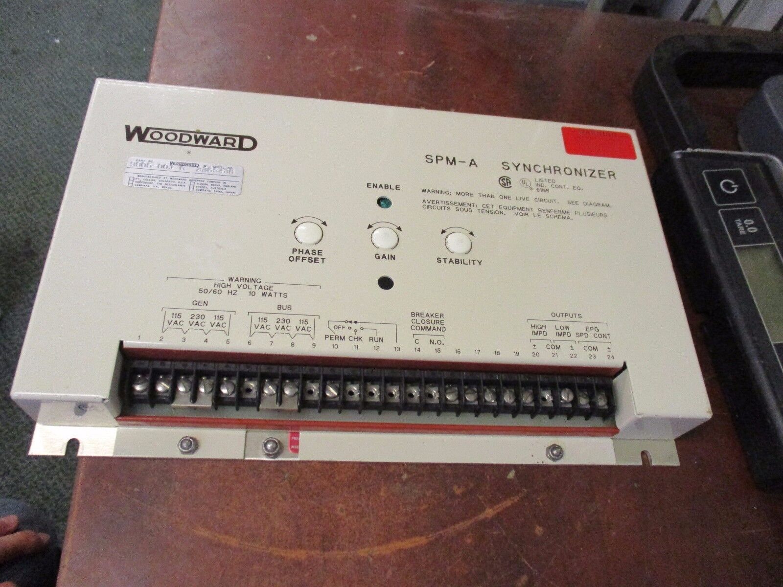 Woodward SPM-A Synchronizer 9905-001 G Rev. G 50/60Hz 10 watts Used