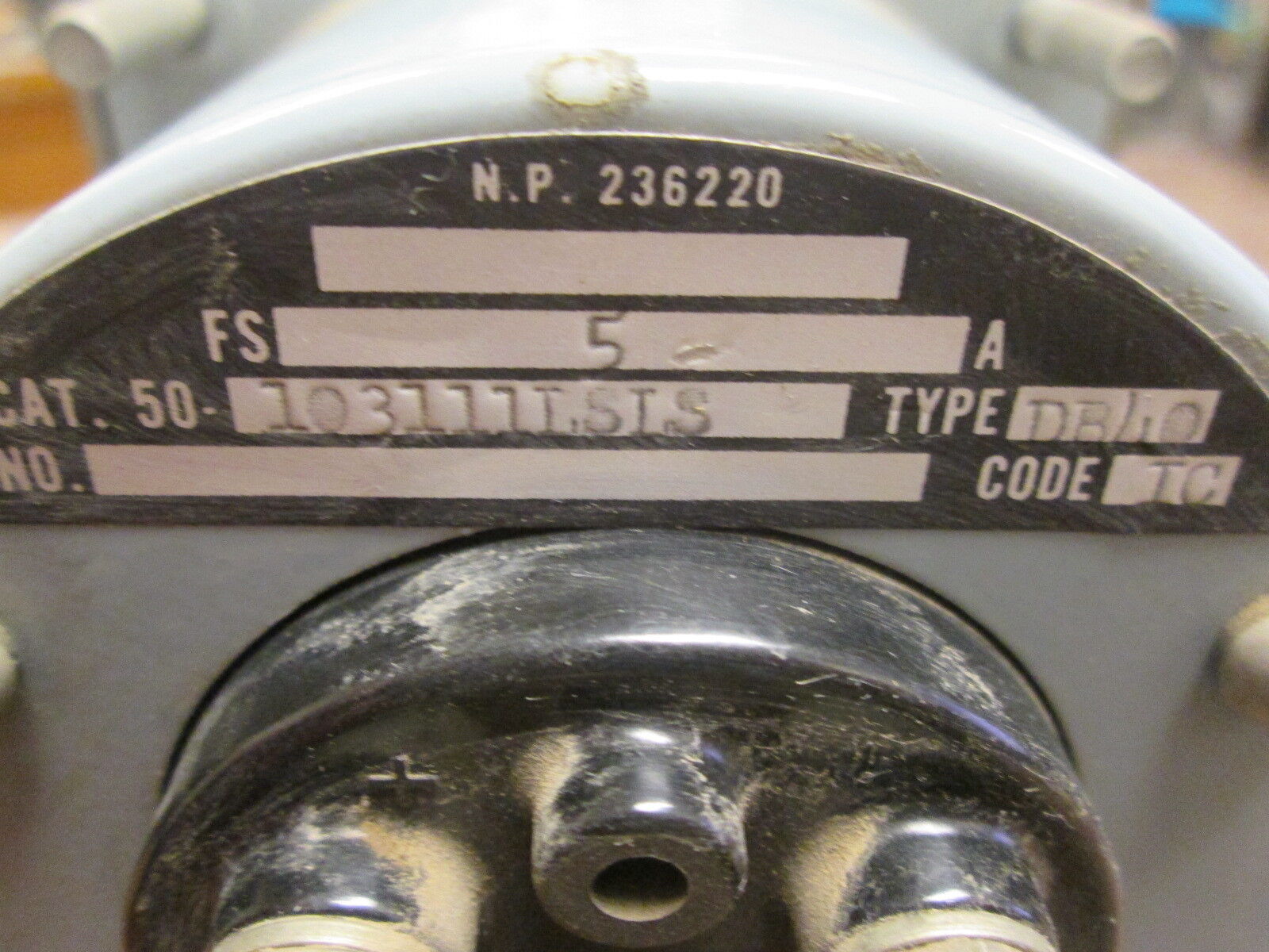 GE DC Ammeter 50-103111LSLS Range: 0-5A Used