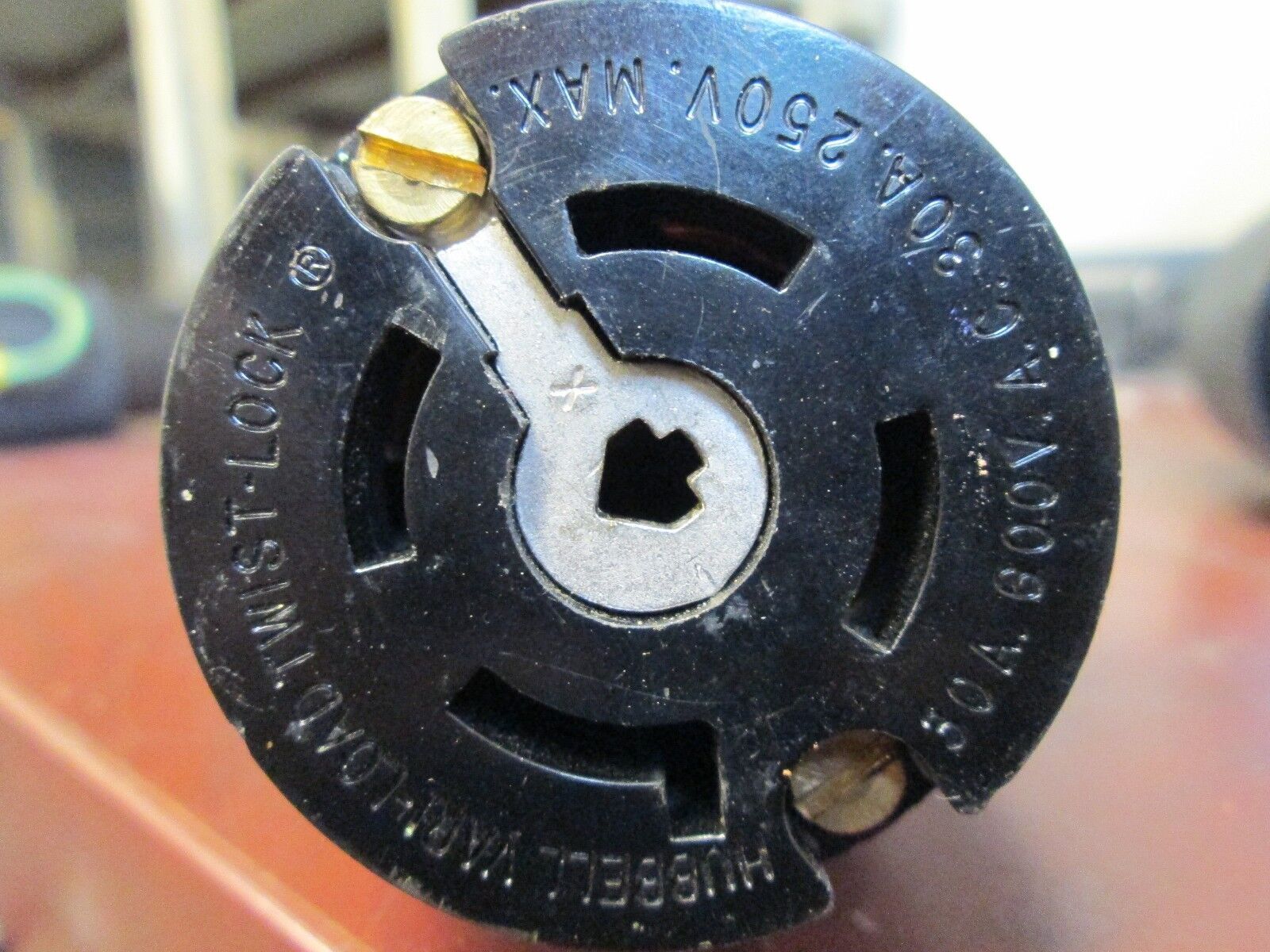 Hubbell Vari-Load Twist-Lock Plug & Receptacle Set 30A 250/600V Used