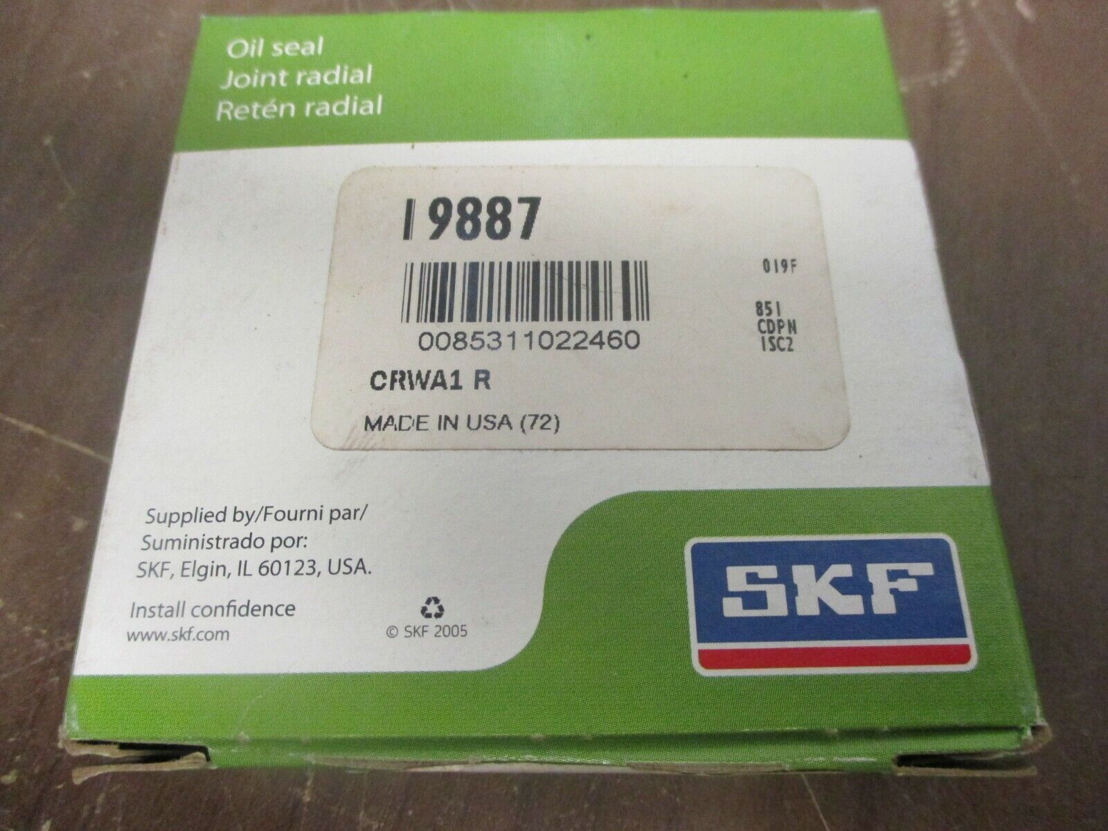 SKF Oil Seal 19887 New Surplus