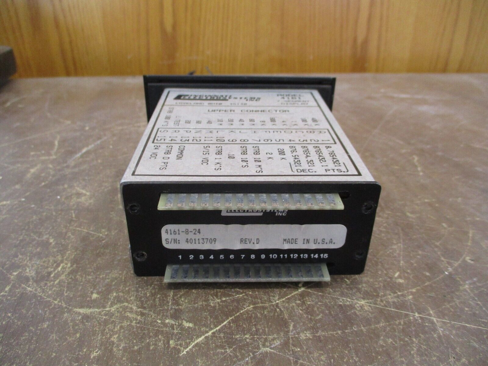 Cincinnati Electrosystems 7-Segment Display 4161-8-24 Used