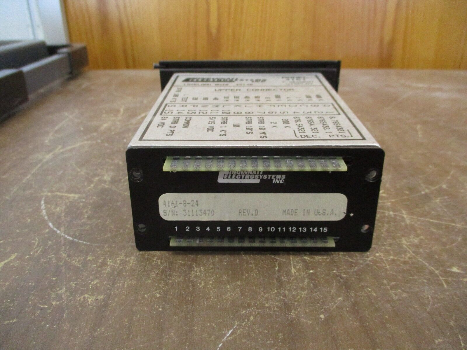 Cincinnati Electrosystems 7-Segment Display 4161-8-24 *Broken Cover* Used