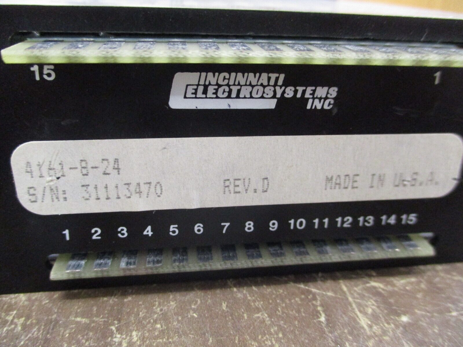 Cincinnati Electrosystems 7-Segment Display 4161-8-24 *Broken Cover* Used