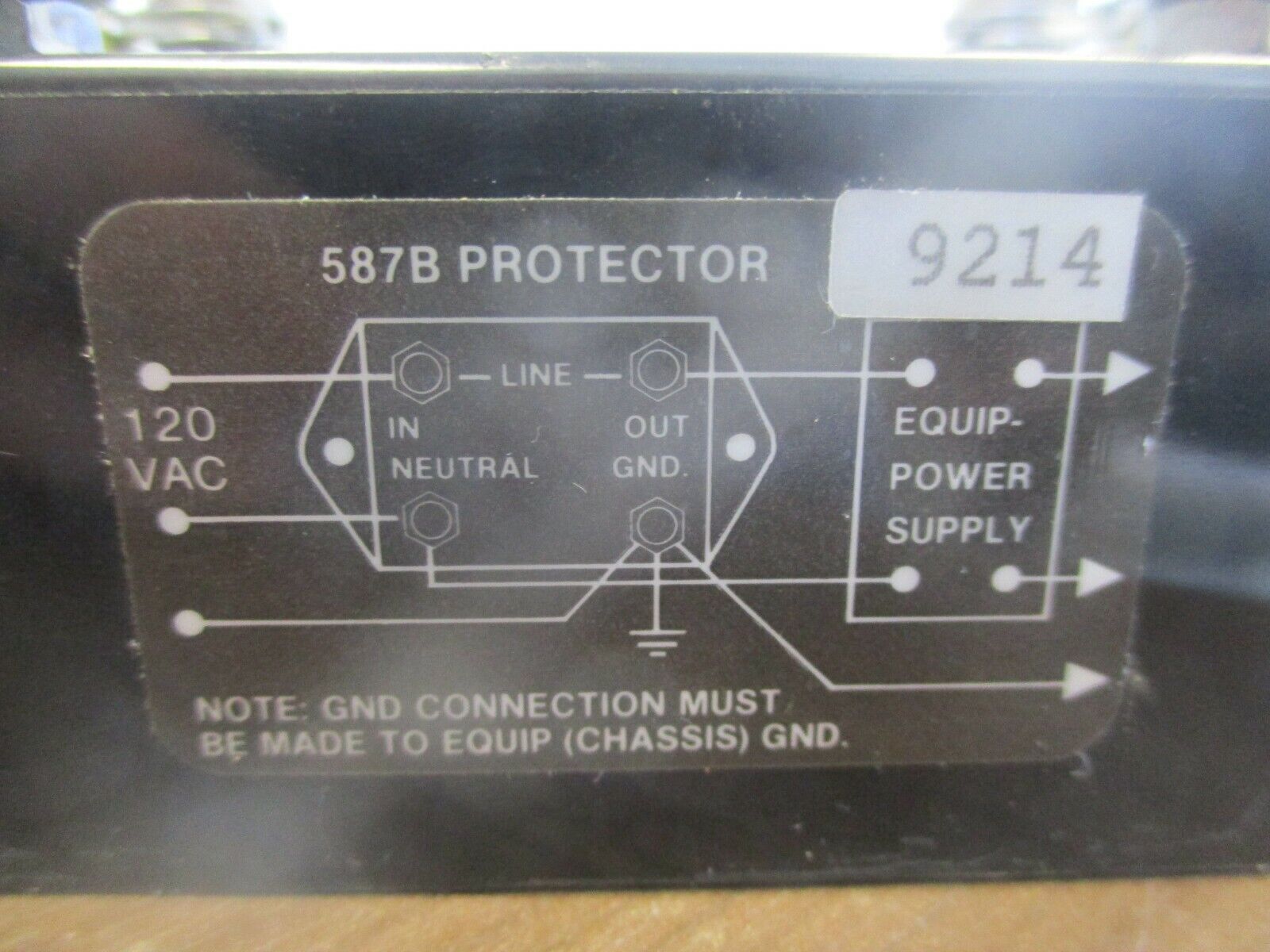 GSI Surgebuster Surge Suppressor 587B151 120V 50/60Hz 15A Used