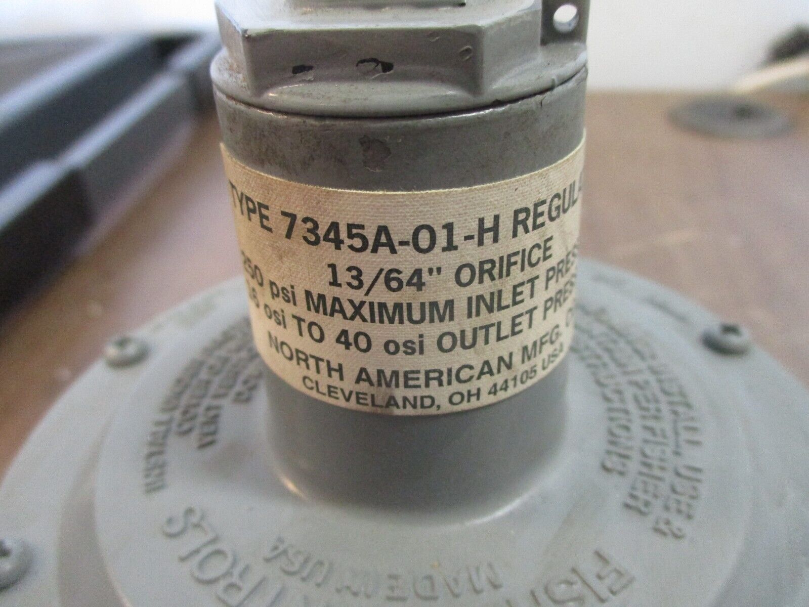 Fisher Regulator 7345A-01-H 13/64" Orifice Inlet: 250PSI New Surplus