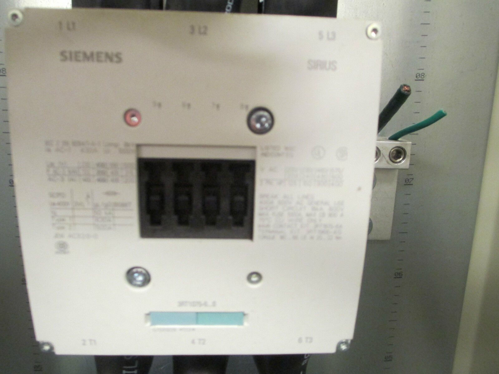 Siemens Sirius Contact, 3RT1075-6 ...6, 400A 600V, 48"x24"x12" Nema 4 Enclosure