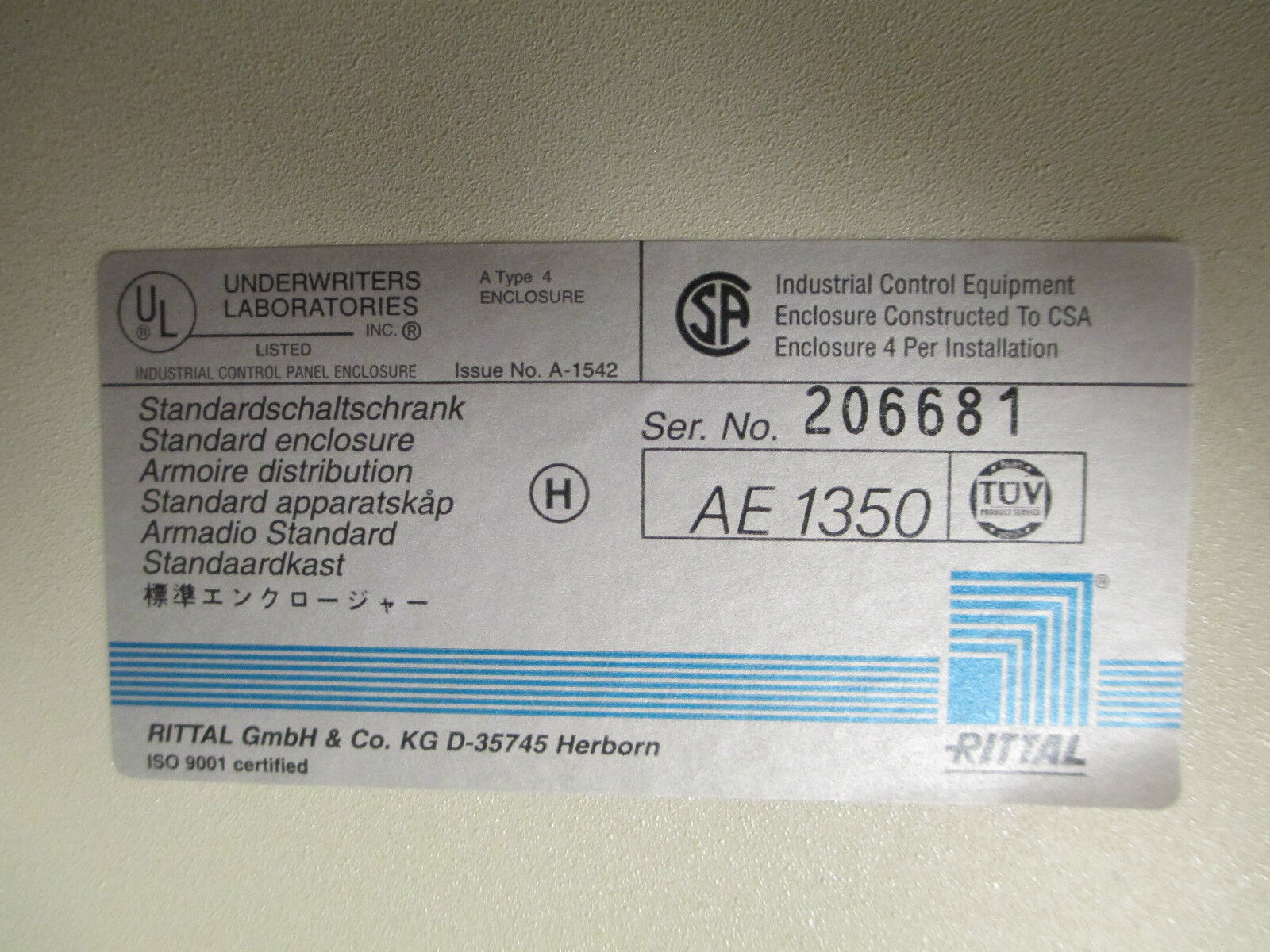 Siemens Sirius Contact, 3RT1064-6 ...6, 200A 600V, 20"x20"x12" Nema 4 Enclosure