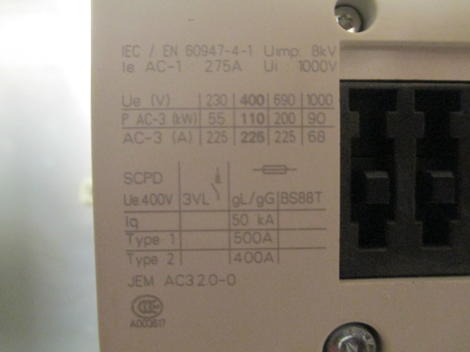 Siemens Sirius Contact, 3RT1064-6 ...6, 200A 600V, 20"x20"x12" Nema 4 Enclosure