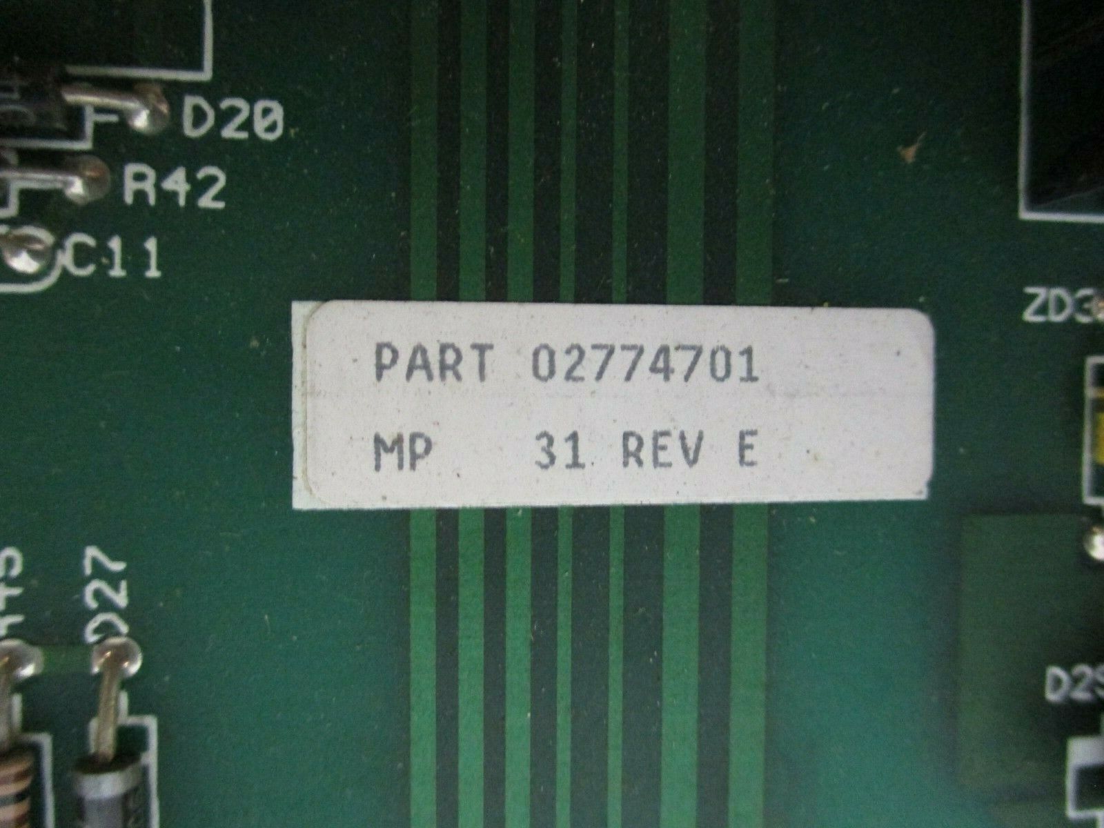 Graham Main Control Board 02774701 Rev. E w/ Daughter Board: Part#: 02775200