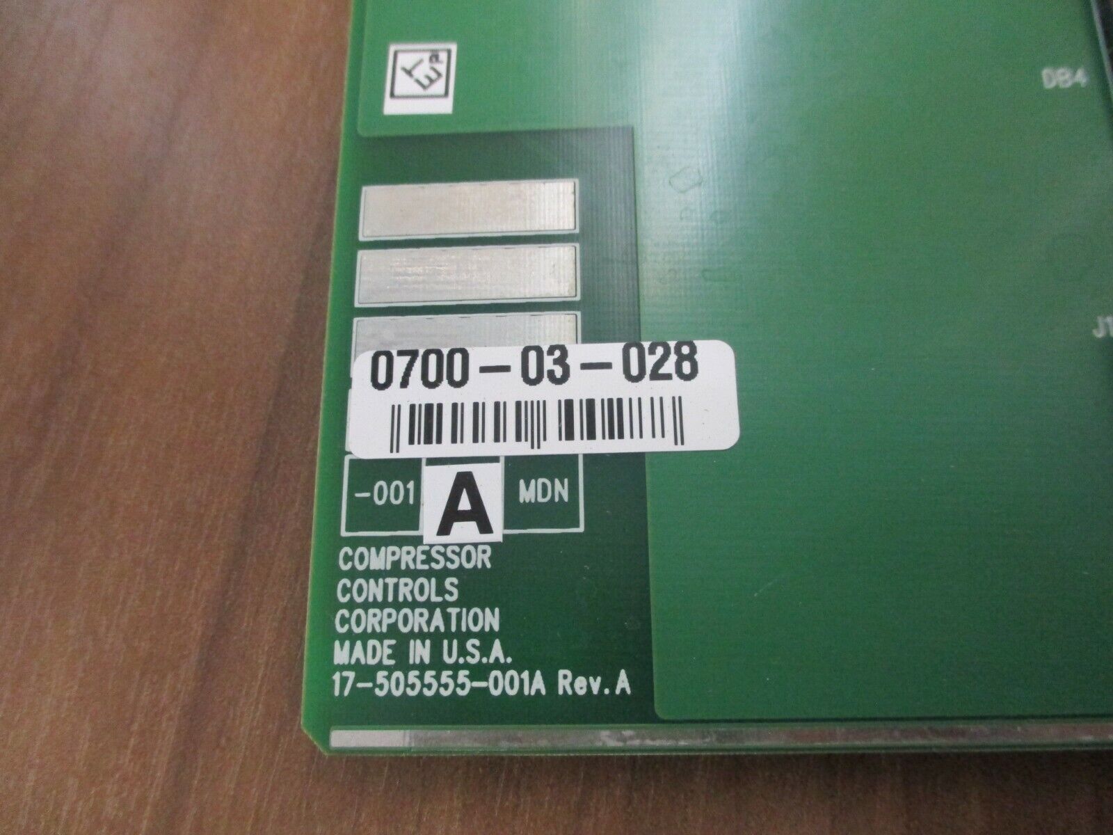 Compressor Controls Corp. Trans. Module TIOC-555 Rev. A Used