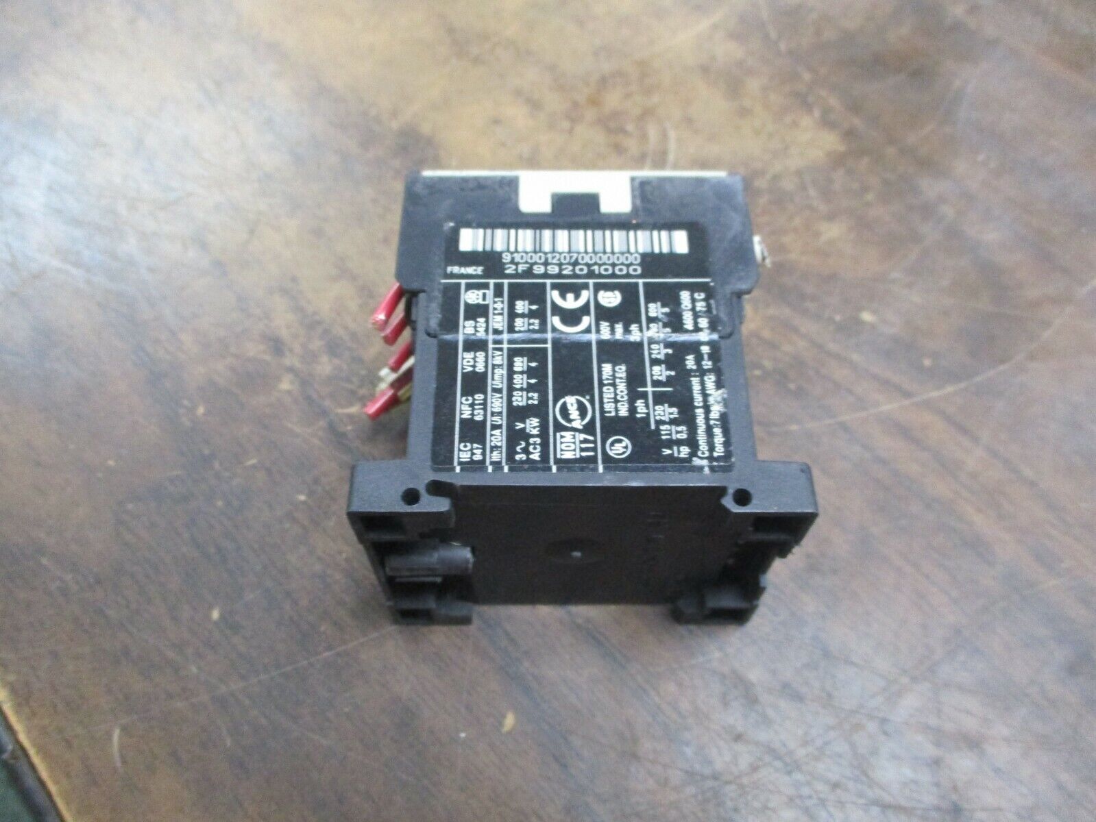 Telemecanique Contactor LC1K 0910 G7 120V Coil 20A 600V Used