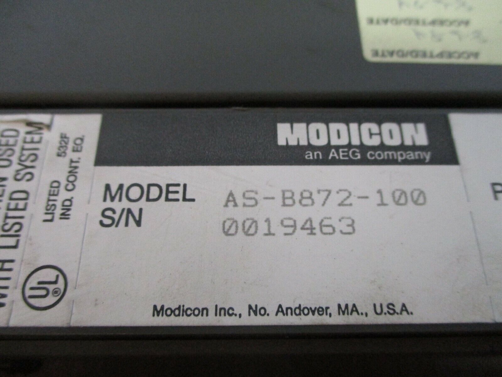 AEG Modicon Output Module AS-B872-100 Used