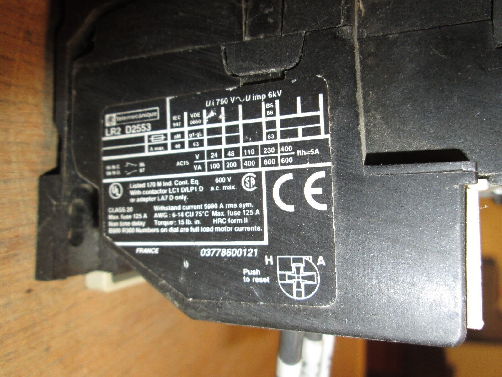 Telemecanique Solid State Overload LR2 D25 23-32A Used