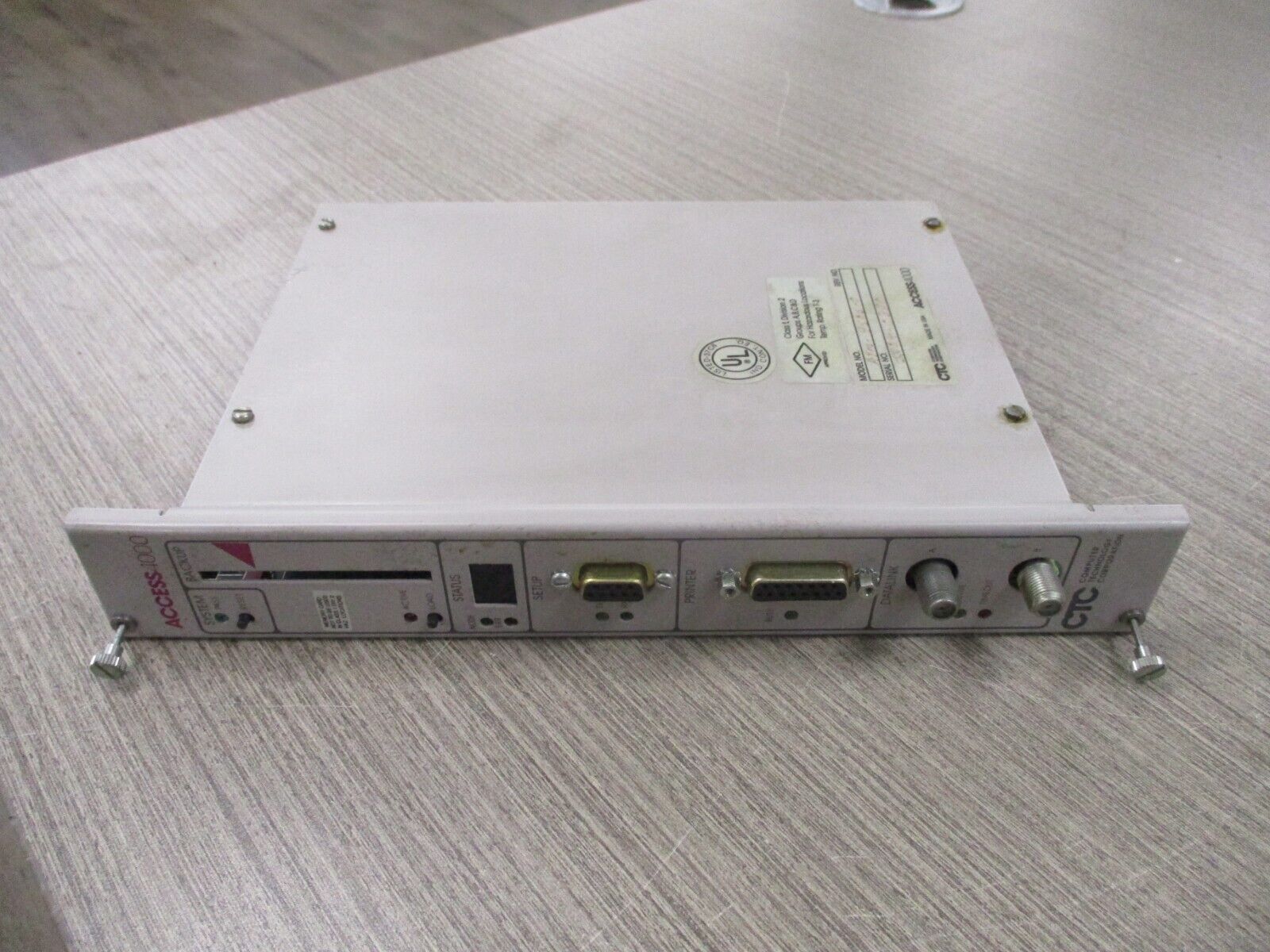 CTC Access 4000 Power Supply Module ATM-4505-0 Used