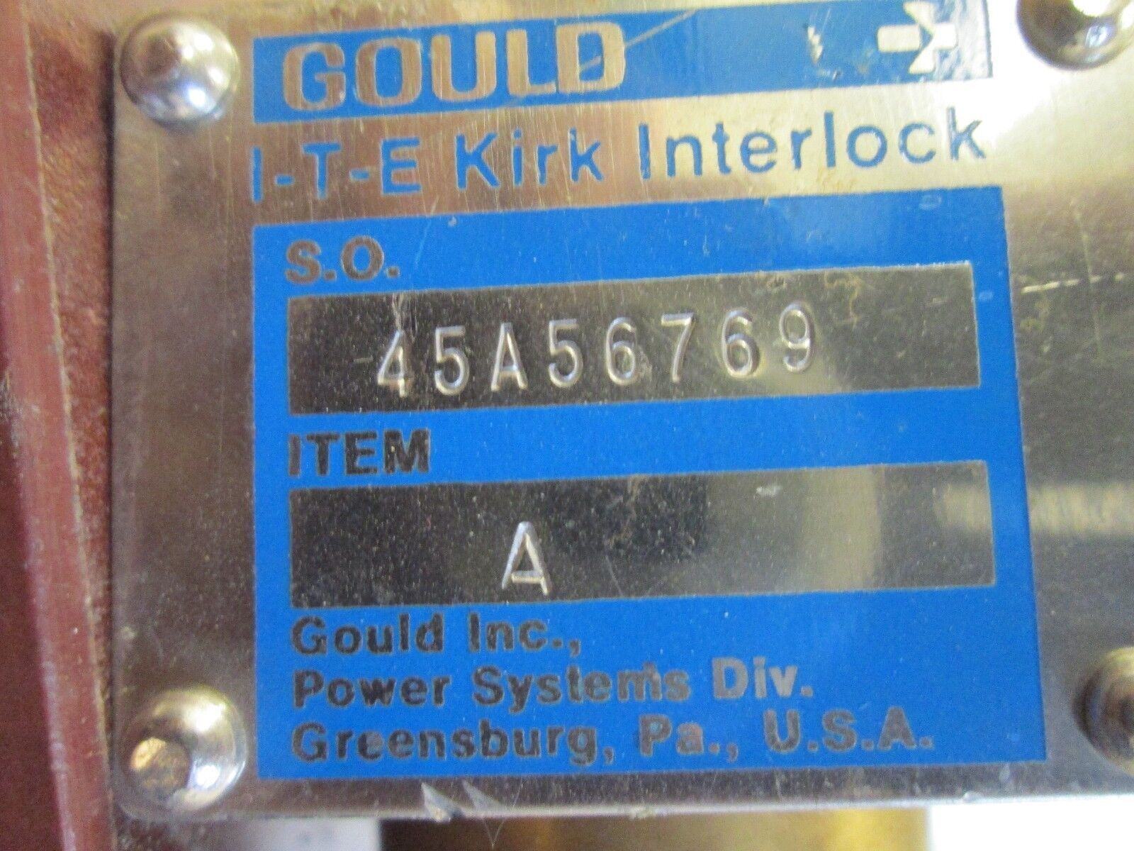 Kirk Interlock 45A56769 Stab Length: 2" to 2-3/4" Used