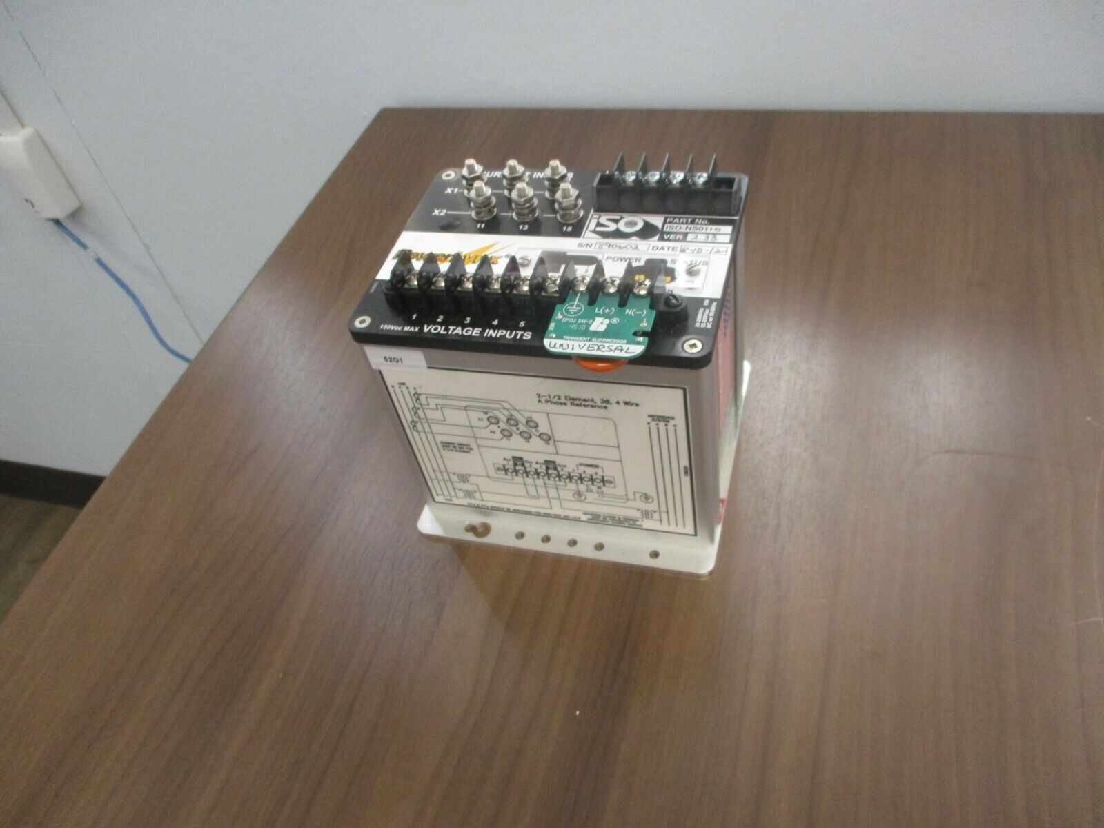 ISO Power Lynx Transducer ISO-NS0110 Ver. 2.33 20-280VDC 55-200VAC 50/60Hz 3Ph