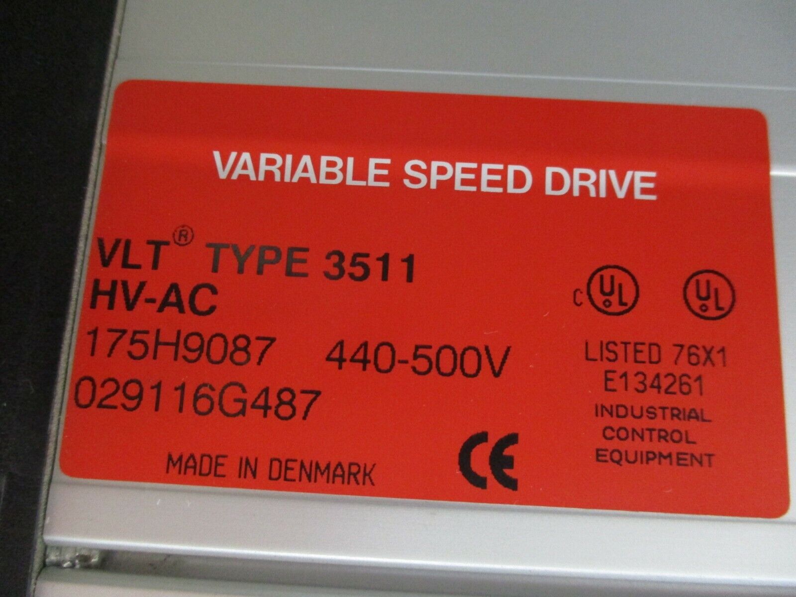 Graham VLT 3511 AC Drive 175H9087 10HP 440-600V Used