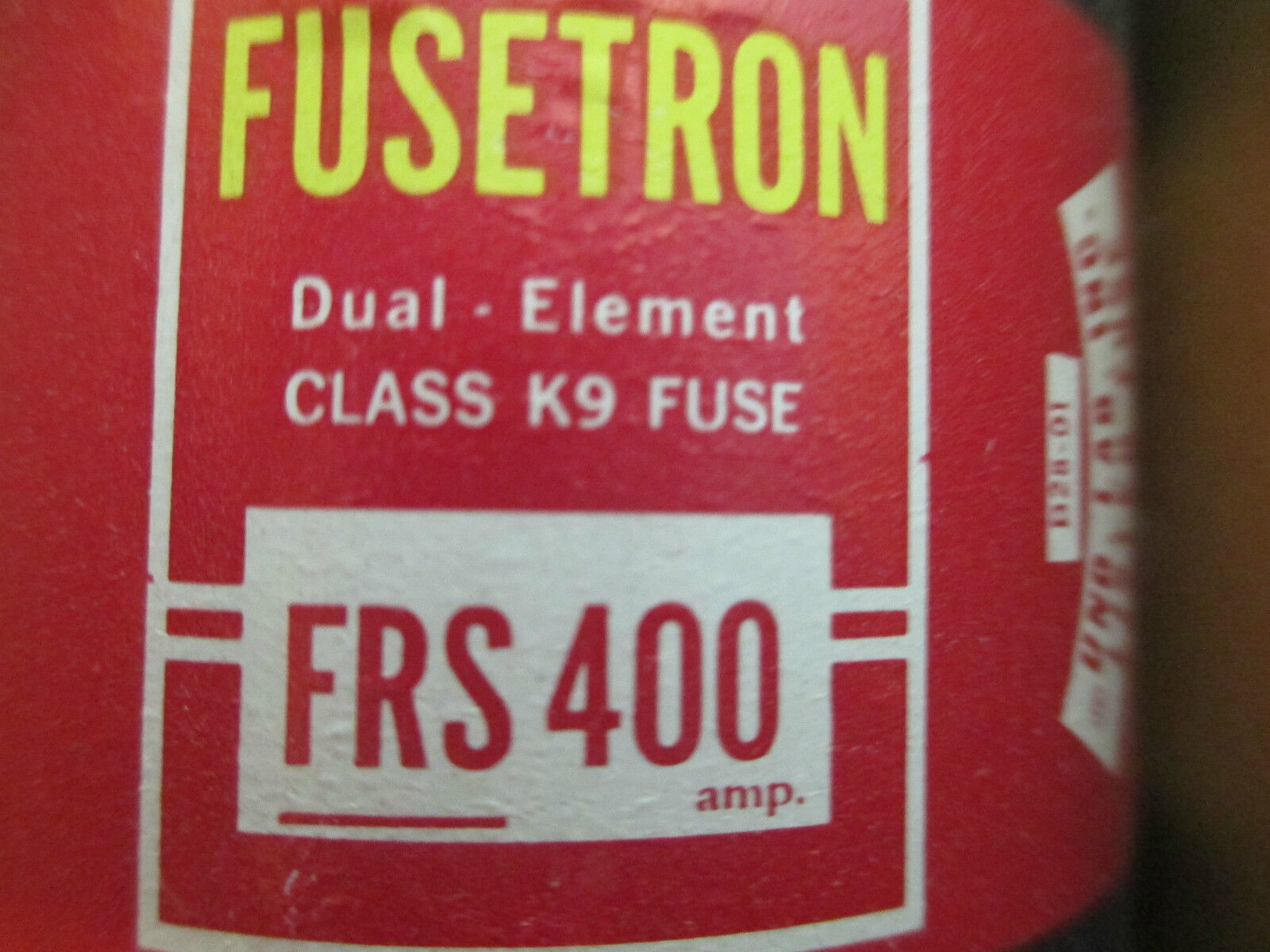 Bussmann Fusetron Dual-Element Fuse FRS 400 *New Surplus*