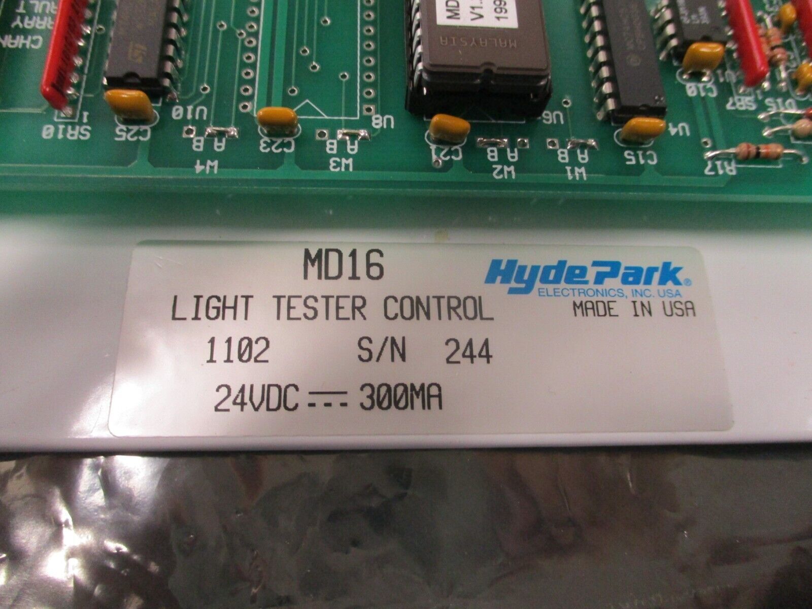 Hyde Park Light Tester Control MD16 24VDC 300MA *No Box* New Surplus