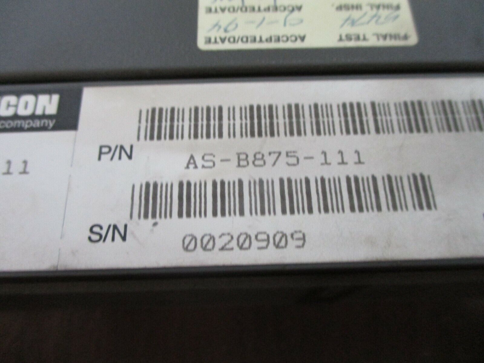 AEG Modicon Analog Input Module AS-B875-111 Used