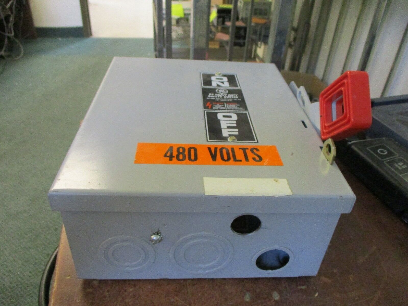 GE Non-Fusible Safety Switch THN3361 Mod 7 30A 600V Used