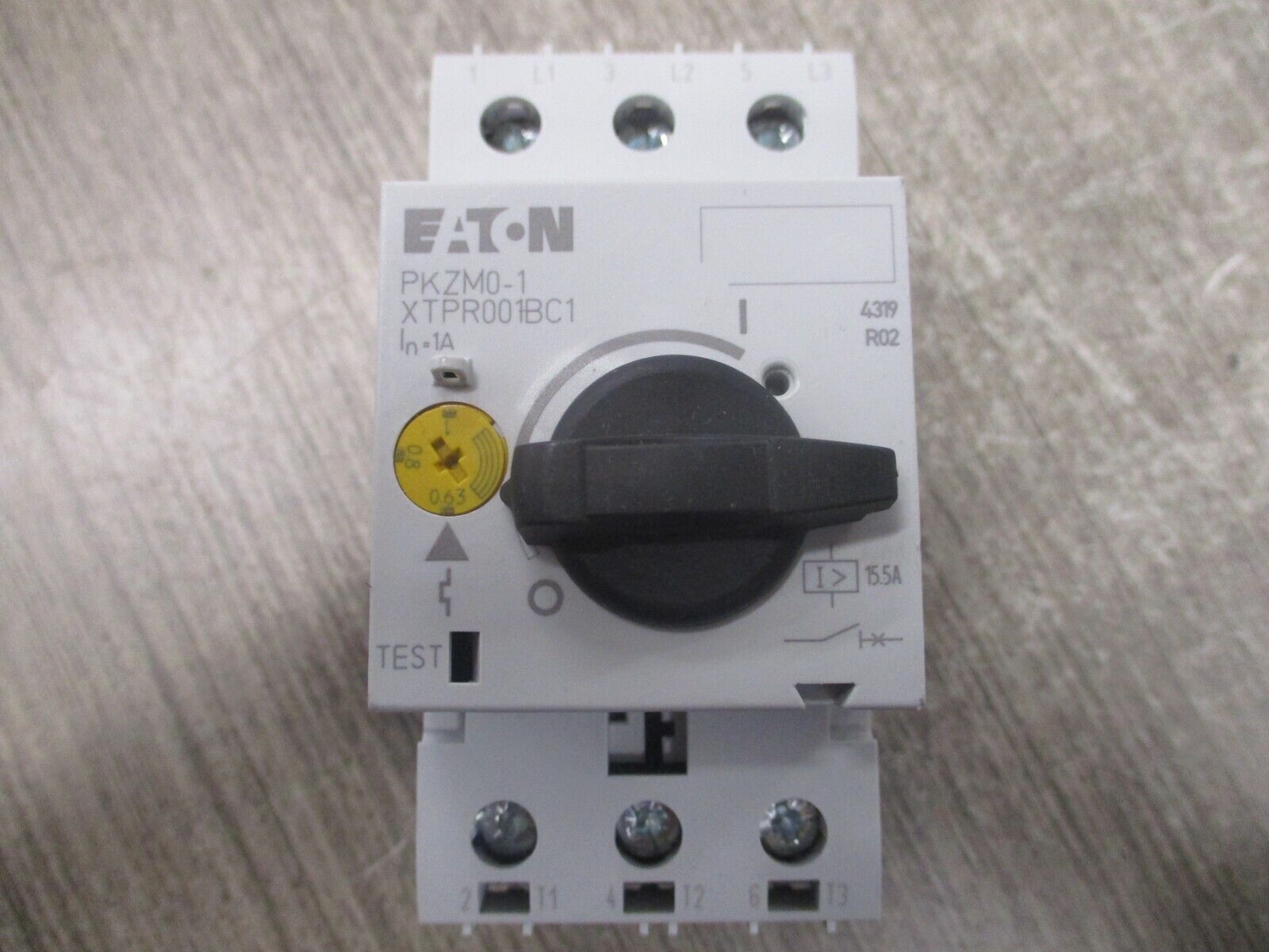 Eaton PKZM0-1 Manual Starter XTPR001BC1NL Trip: 0.63-1.0A New Surplus