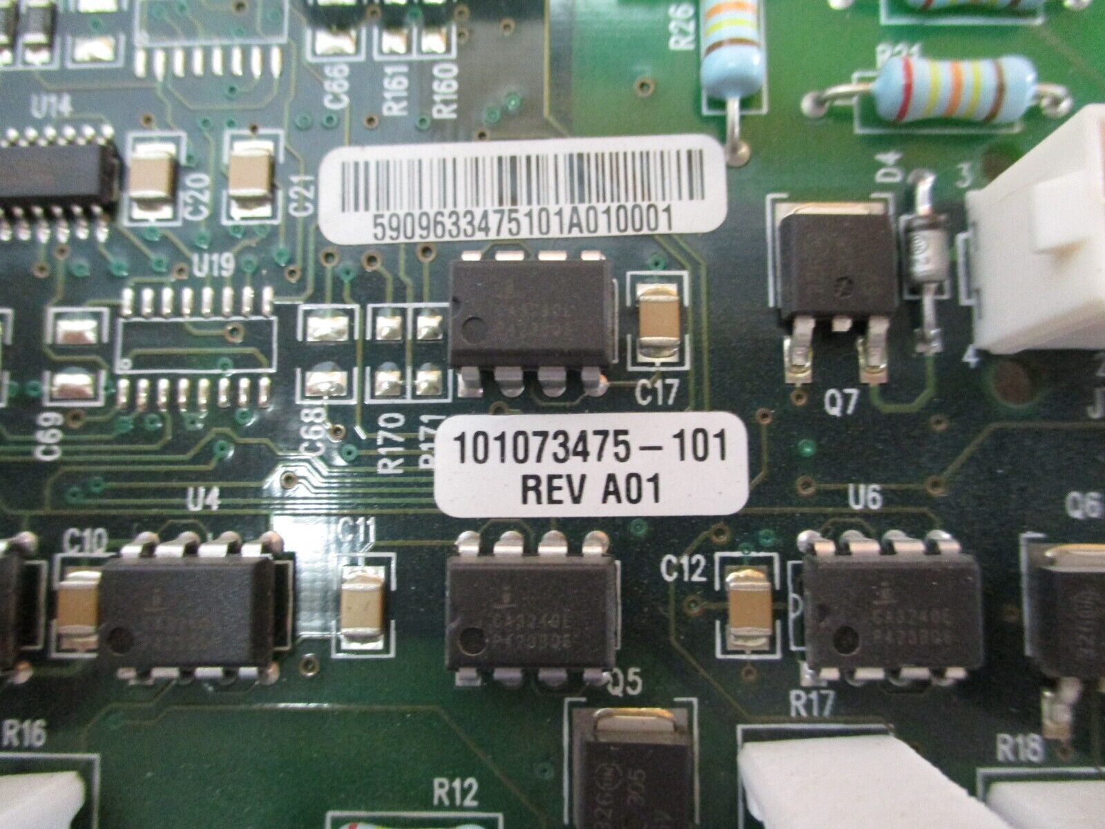 Eaton Rectifier Control Board 101073475-101 Rev. A01 Used