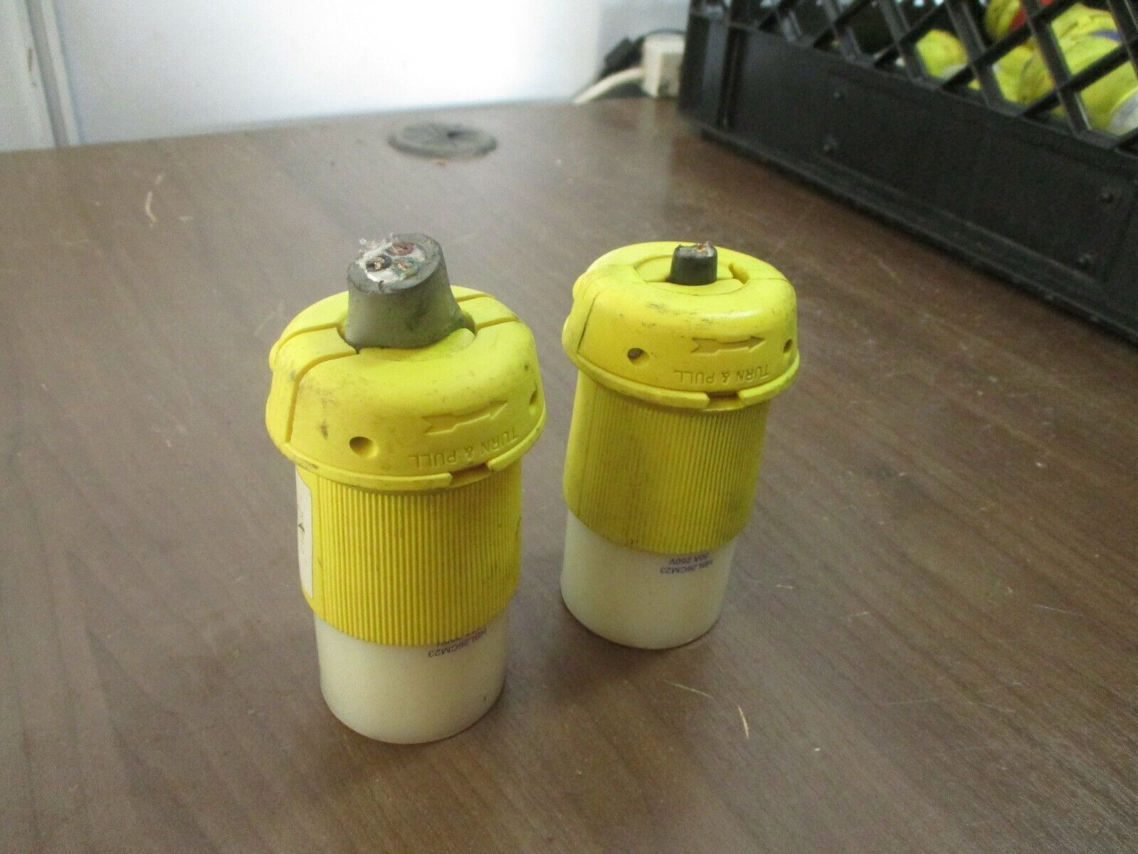 Hubbell Connector HBL26CM23 30A 250V *Lot of 2* Used