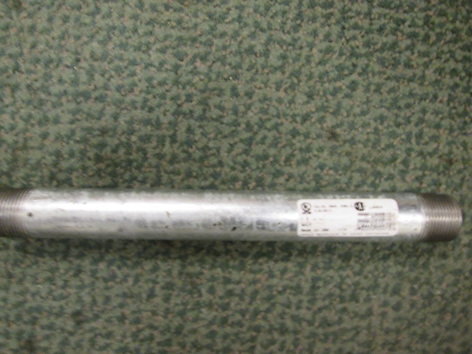 Steel Conduit Nipple Size 1" x 12" *Lot of 11* Used