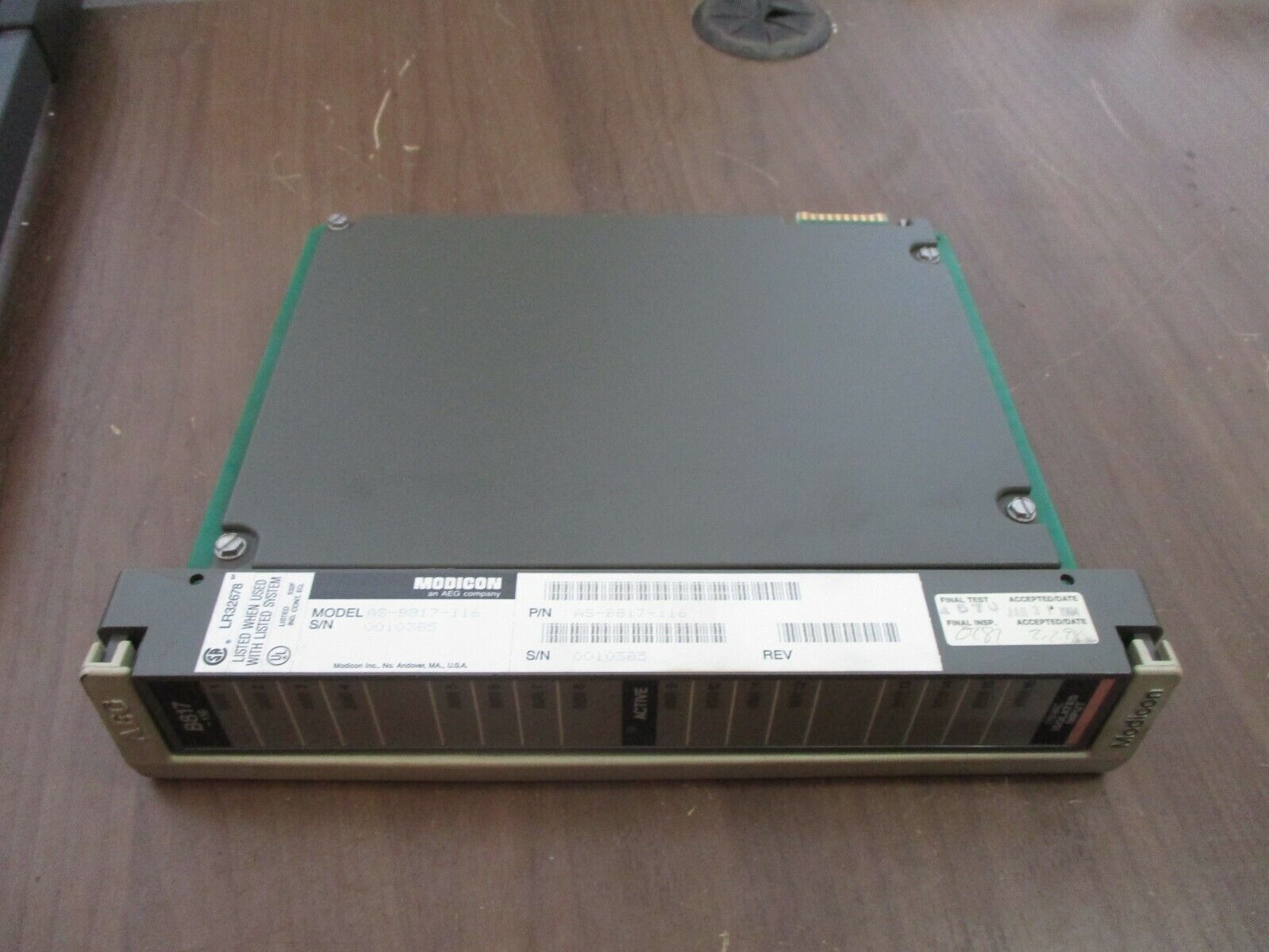 AEG Modicon Isolated Input Module AS-B817-116 115VAC Used