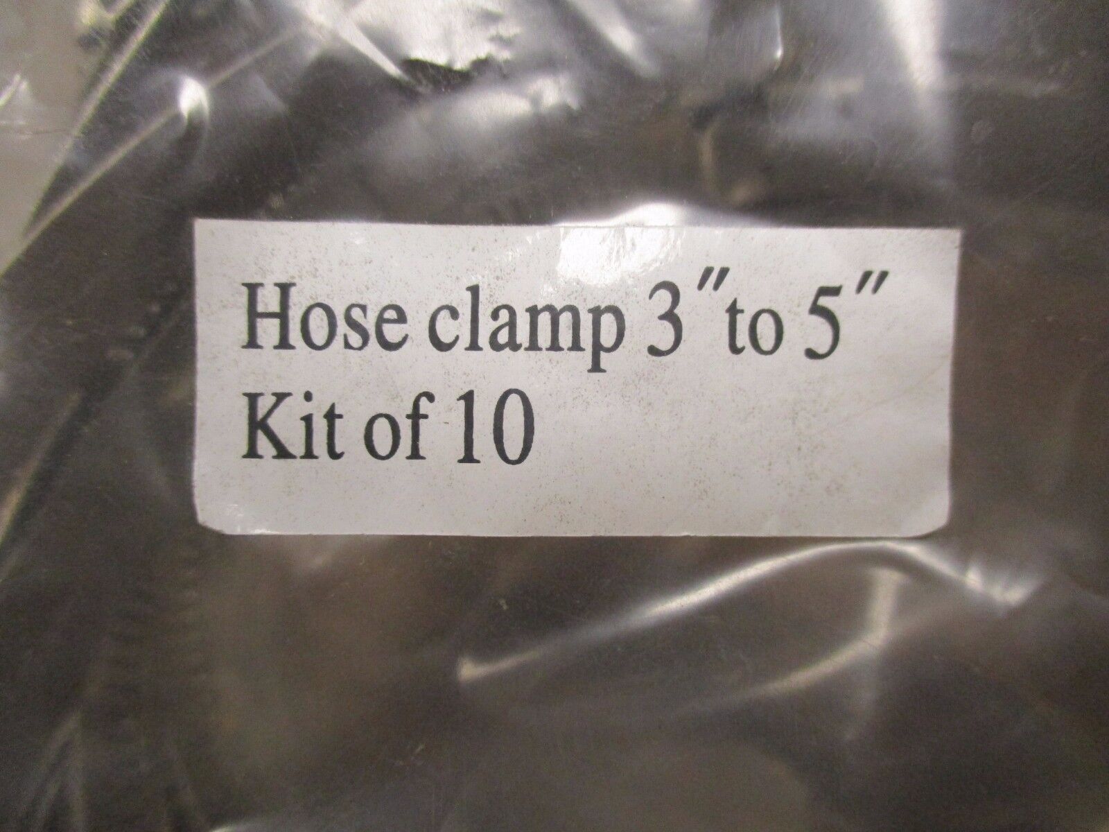 Hose Clamp Size: 3"-5" *Bag of 10* New Surplus