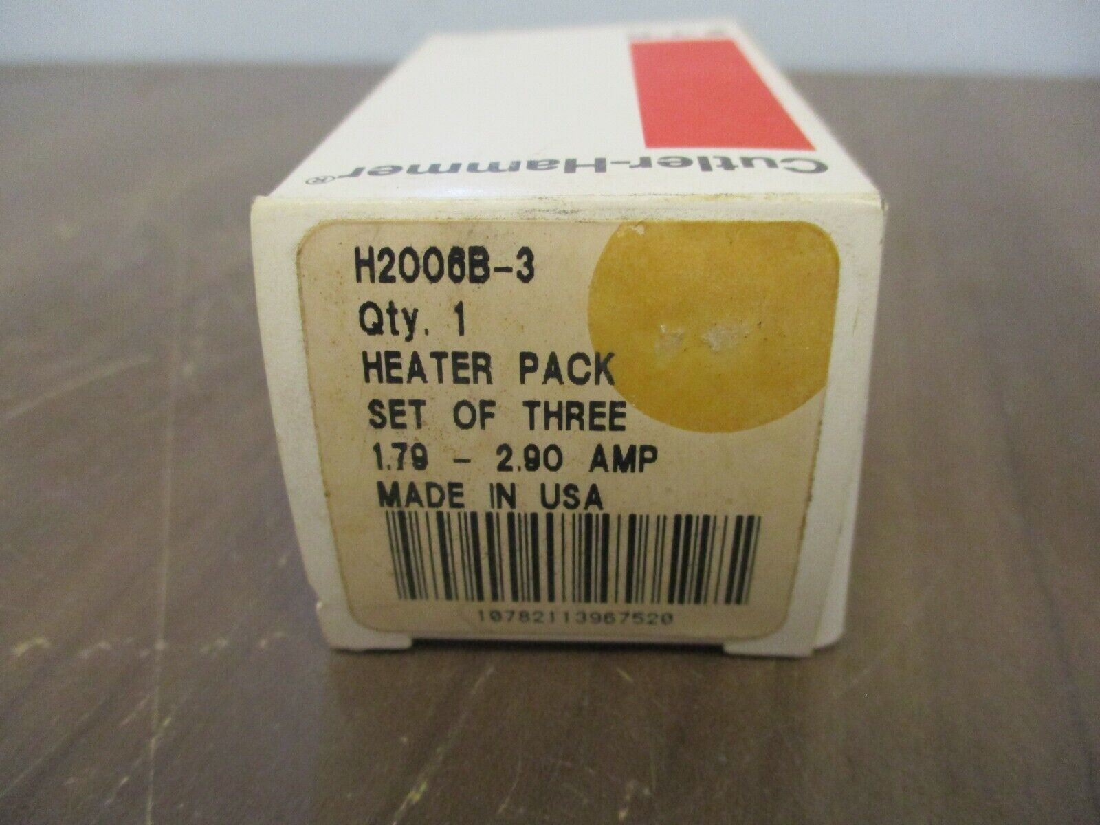 Cutler-Hammer Heater Pack H2006B 1.79-2.90A New Surplus **Set of 3**