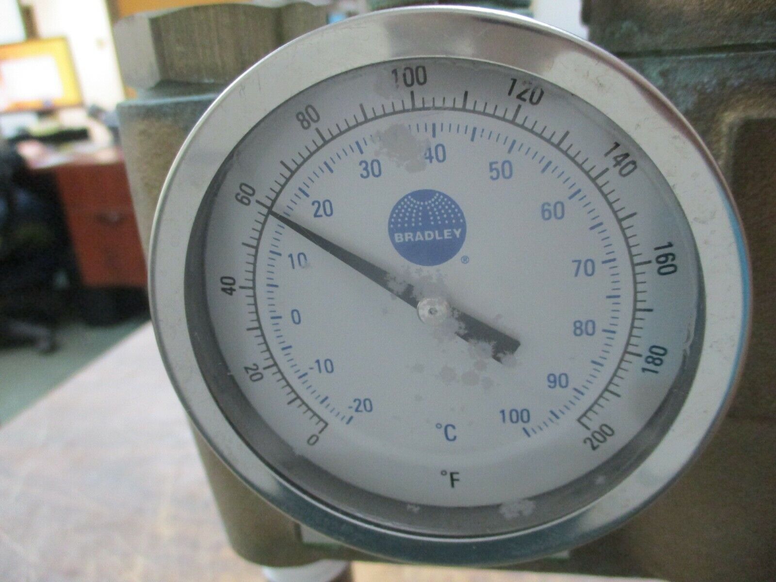 Bradley Navigator Emergency Fixture Thermostatic Mixing Valve S19-2100 Used