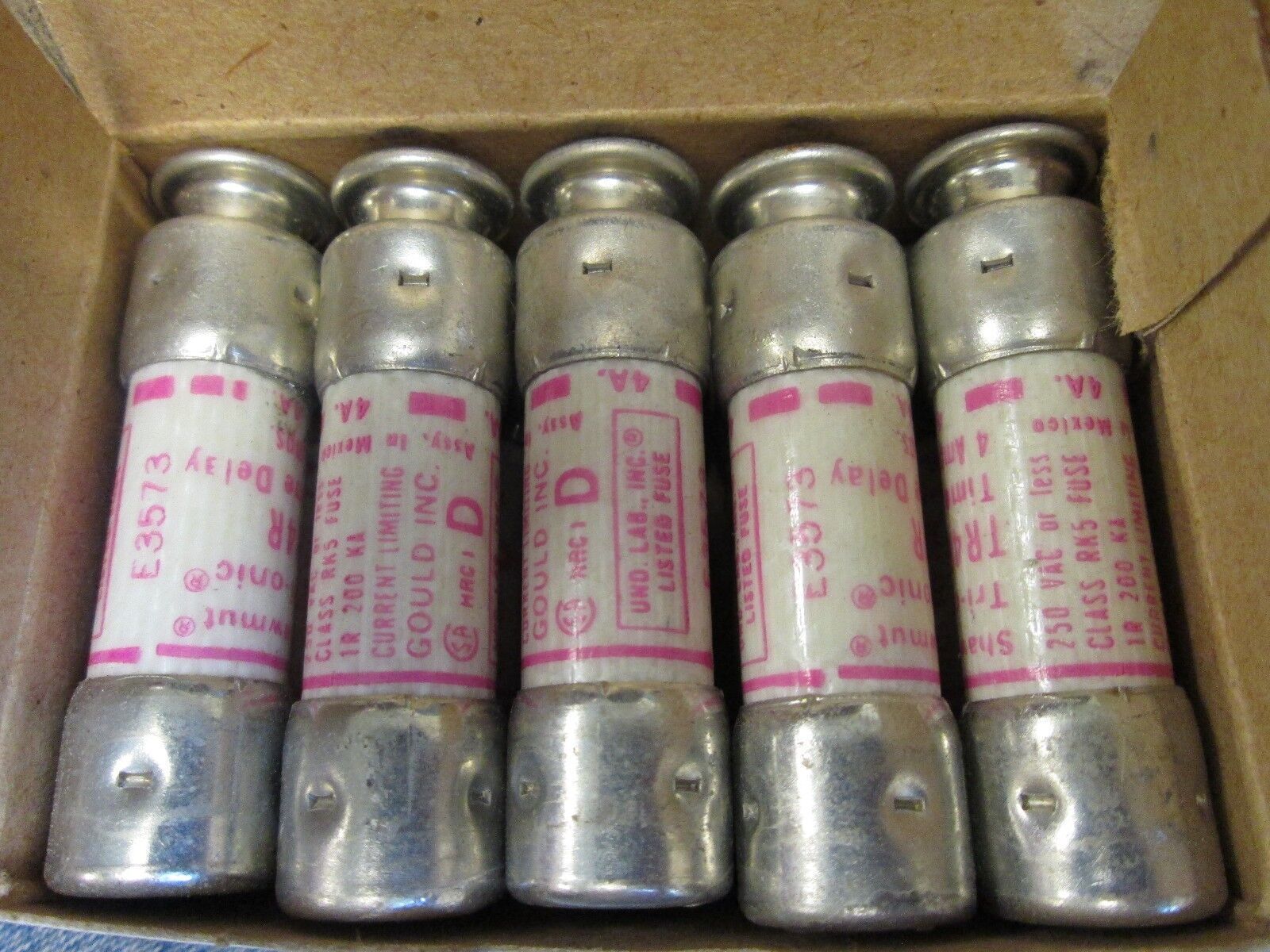 Shawmut Fuse TR 4R 4A 250V *Box of 10* New Surplus