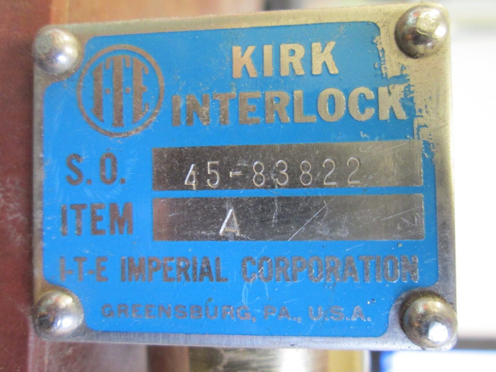 Kirk Interlock 45-83822 Stab Length: 2" to 2-3/4" Used