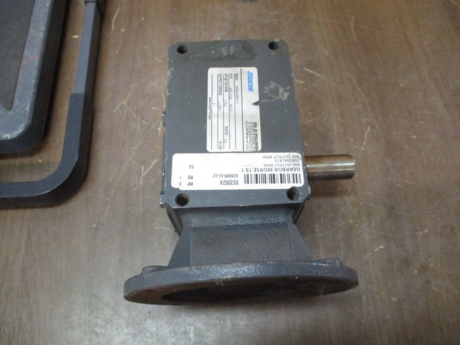 Morse Raider Plus Reducer XE1104 X01D Model #: 206Q56R15 Ratio 15:1 1750 RPM In