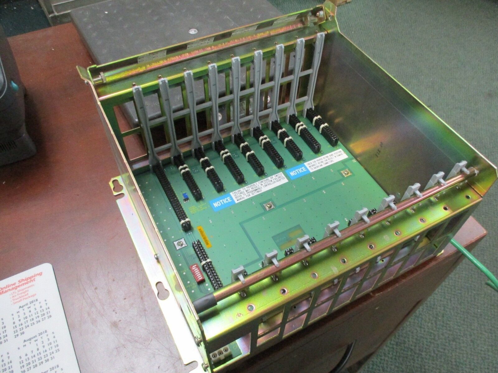 Allen-Bradley 8-Slot I/O Chassis 1771-A2B B Rev. K03 Used