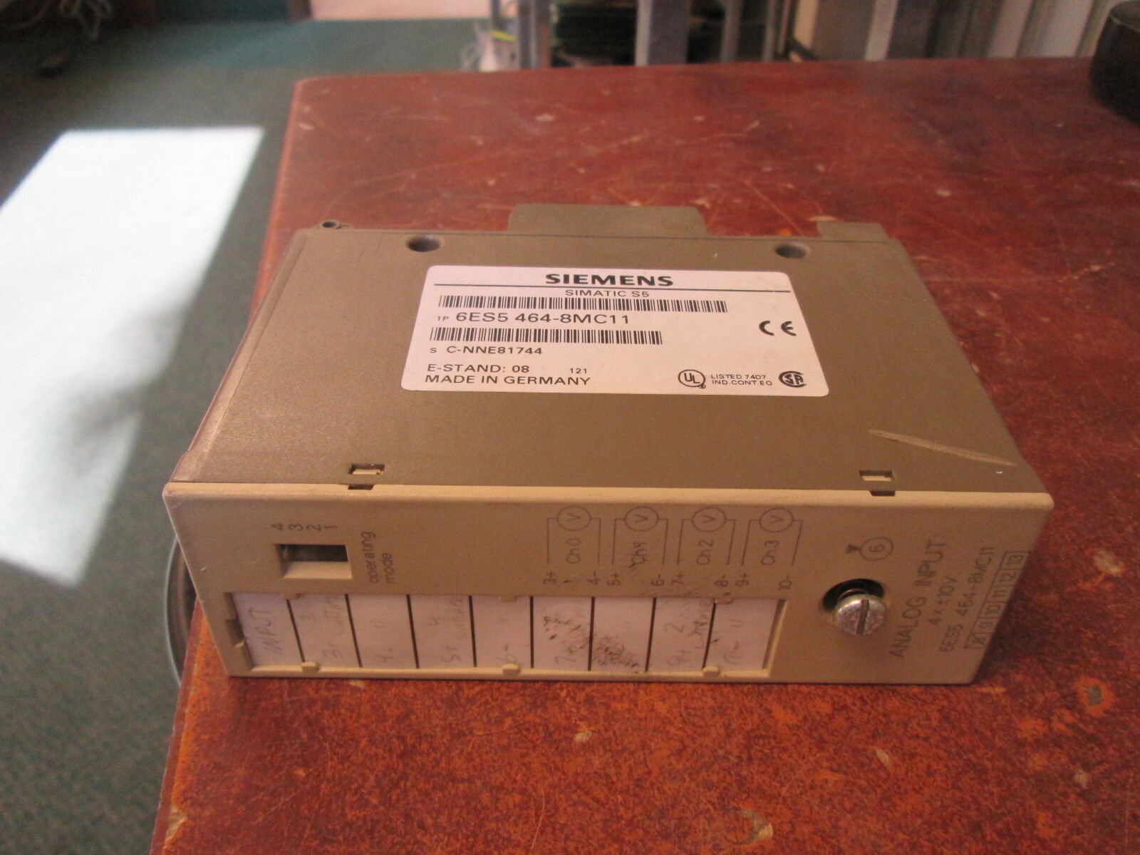 Siemens Simatic S5 Analog Input Module 6ES5 464-8MC11 4x10V Used