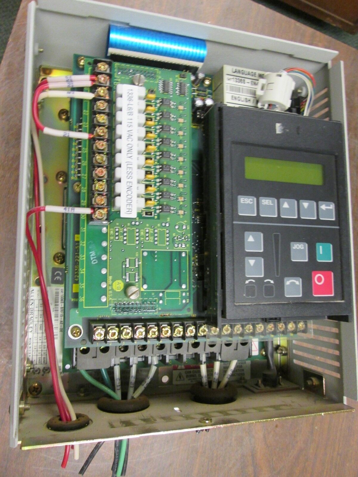 Allen-Bradley 1336 Plus AC Drive w/ L6 Board 1336S-BRF15-AE-DE 1.5HP Used