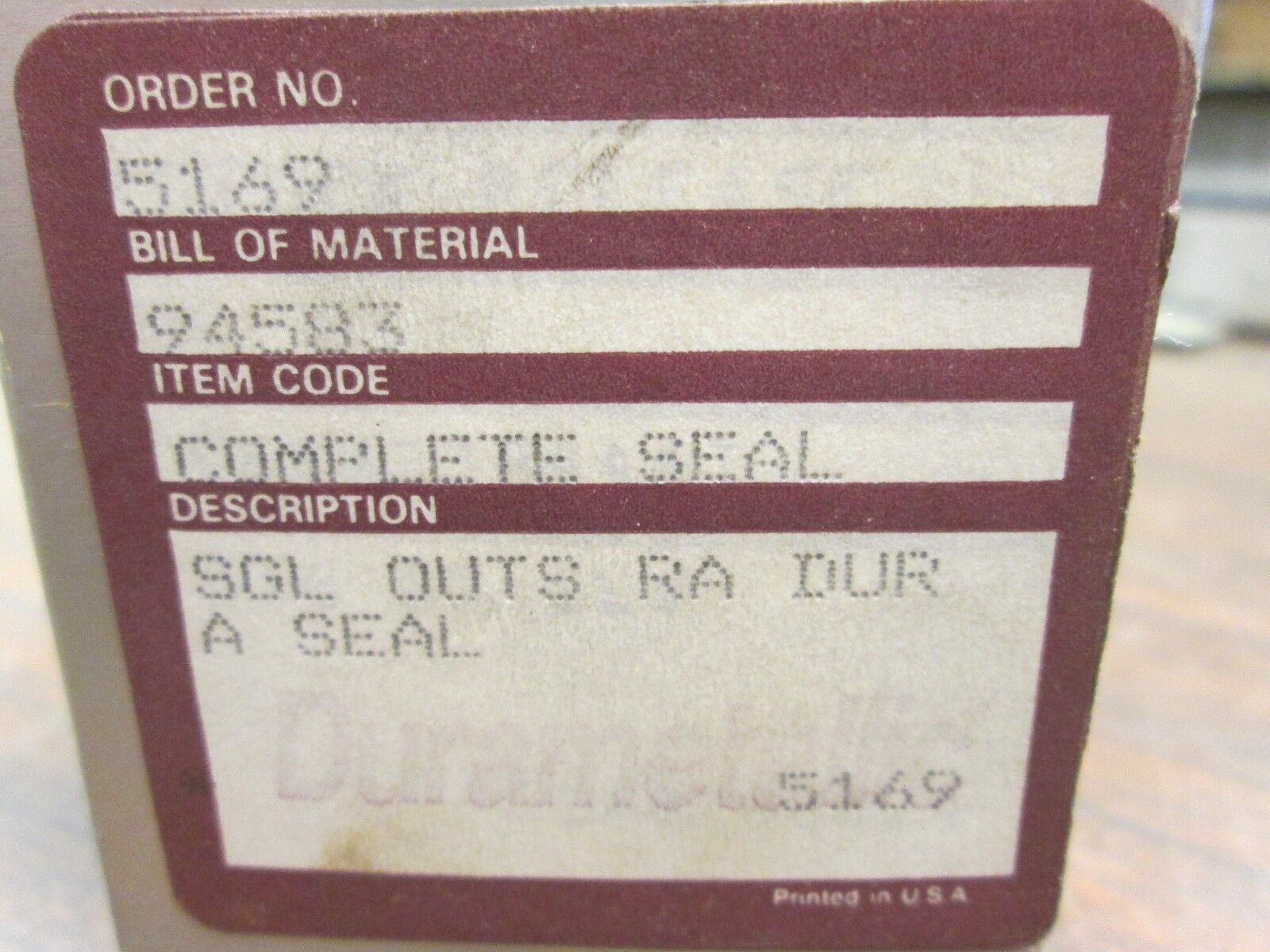 Durametallic Complete Seal 94583 New Surplus