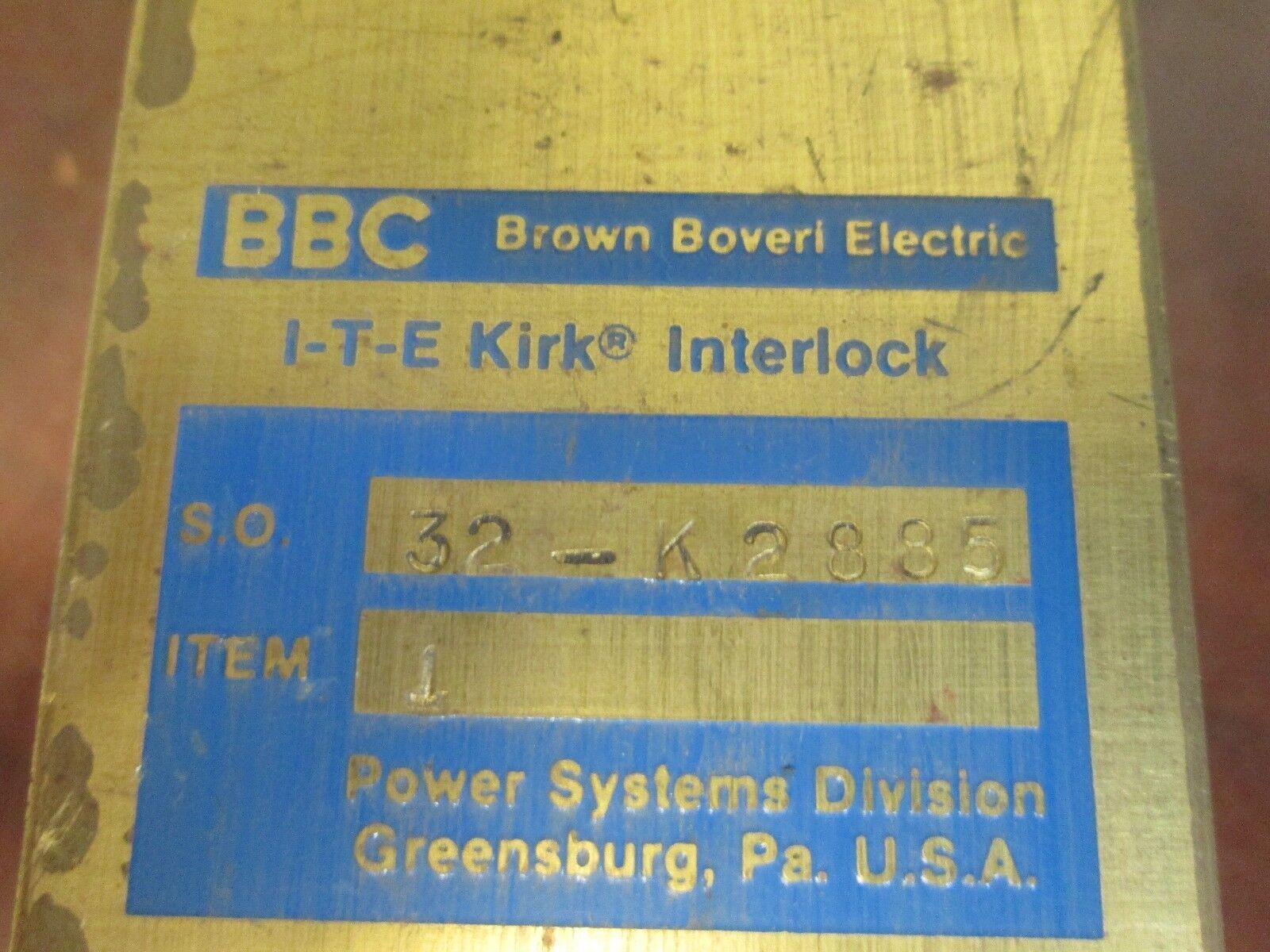 Kirk Interlock 32-K2885 Used